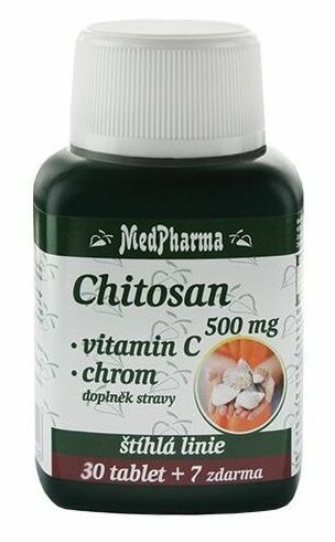 MedPharma Chitosan 500mg+Vitamin C+Chrom 37 tablet porovnat ceny