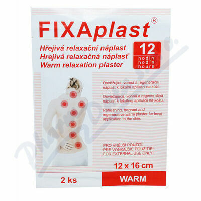 Hřejivá náplast Fixaplast WARM 12x16cm 2ks porovnat ceny