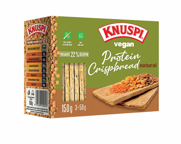 Knuspi Vegan Protein Crispbread natural porovnat ceny