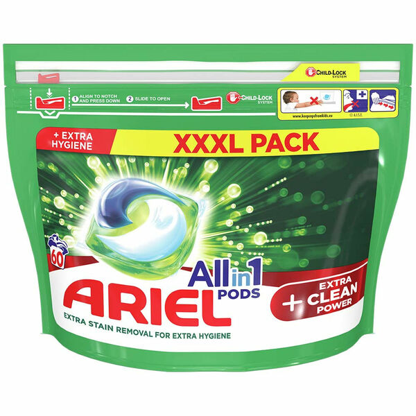 ARIEL Allin1 Extra Clean Power Kapsle na praní 60 PD porovnat ceny