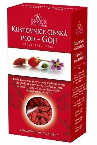 Grešík Kustovnice čínská plod - Goji 100g porovnat ceny
