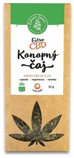 Zelená Země CBD Extra konopný čaj 4%, 35g porovnat ceny