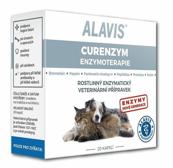 ALAVIS Curenzym Enzymoterapie a.u.v. 20 kapslí porovnat ceny
