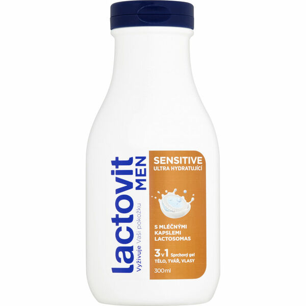 Lactovit Men Sensitive 3v1 sprchový gel 300ml porovnat ceny