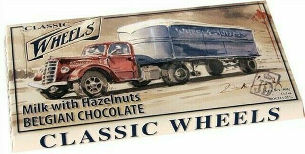 Mléčná belgická čokoláda s lískovými ořechy Classic Wheels 400g porovnat ceny