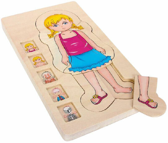 Small foot by Legler  Small Foot Dřevěné puzzle anatomie porovnat ceny