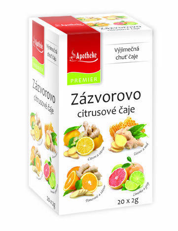 Apotheke Zázvorovo citrusové čaje 4v1 20x2g n.s. porovnat ceny