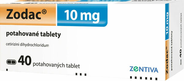 Zodac 10mg 40 tablet porovnat ceny