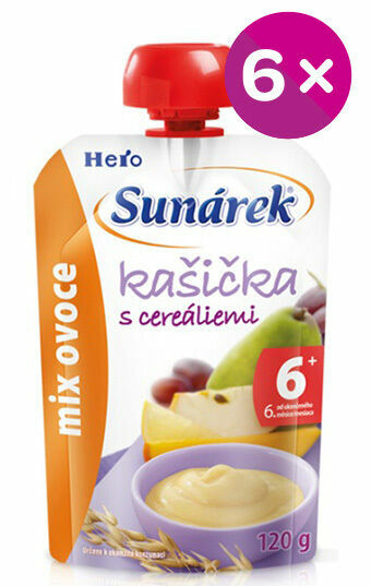 Sunárek kašička mix ovoce 120g porovnat ceny