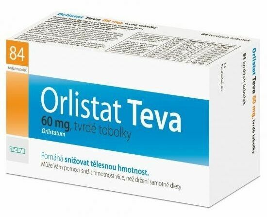 Orlistat Teva 60mg tvrdé tobolky 84ks porovnat ceny