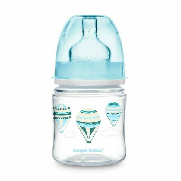 Canpol babies Láhev se širokým hrdlem V OBLACÍCH 120 ml modrá porovnat ceny