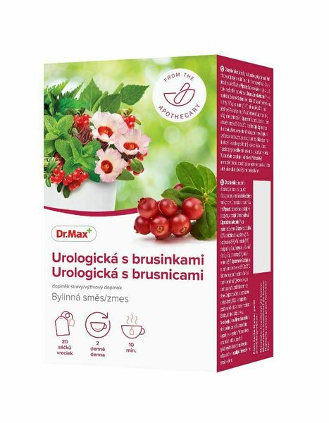 Dr.Max Urologická s brusinkami bylinná směs 20x1,5 g porovnat ceny