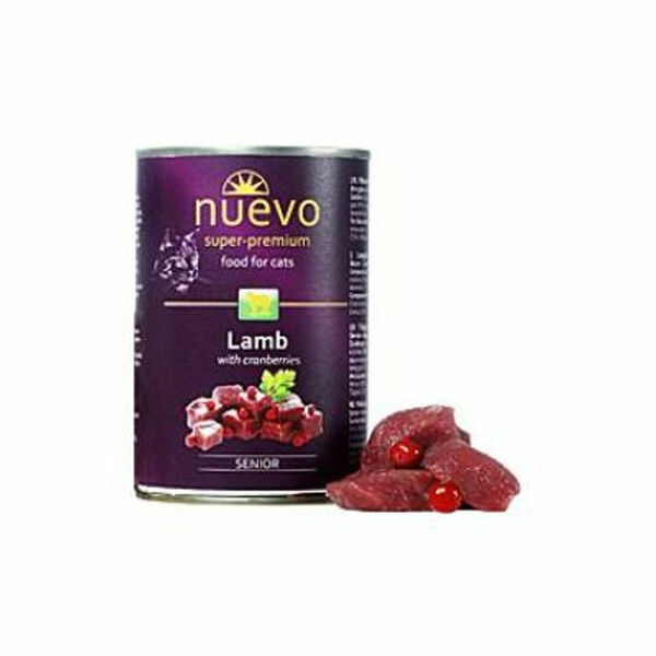 NUEVO Senior Jehněčí s brusinkami konzerva pro kočky 400 g porovnat ceny