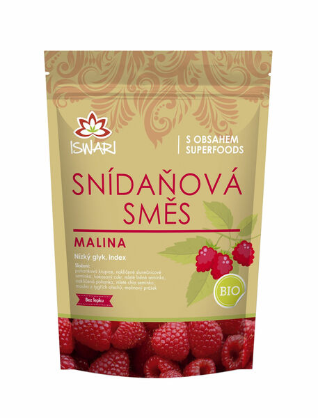 Iswari BIO Snídaňová směs malina 300 g porovnat ceny