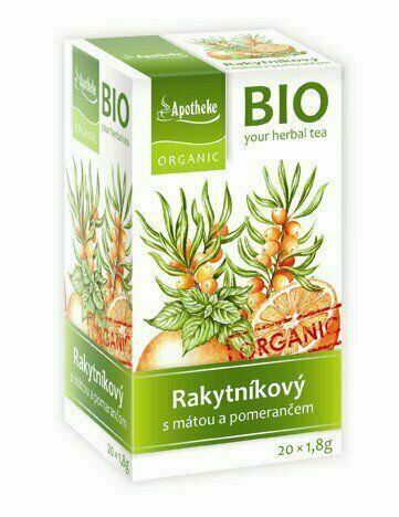 Apotheke BIO Rakytníkový s mátou čaj 20 x 1.8g porovnat ceny
