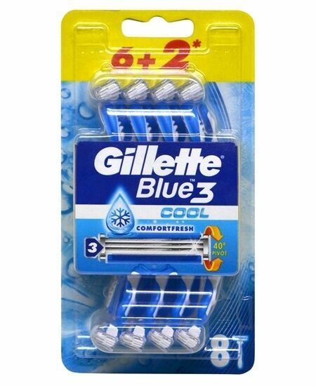 Gillette Blue3 Cool Pánská holítka 6+2ks porovnat ceny