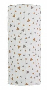 T-tomi  Velká bavlněná TETRA osuška, beige triangles / béžové trojúhelníky porovnat ceny