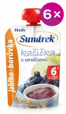 Sunárek kašička jablko a borůvka 120g porovnat ceny