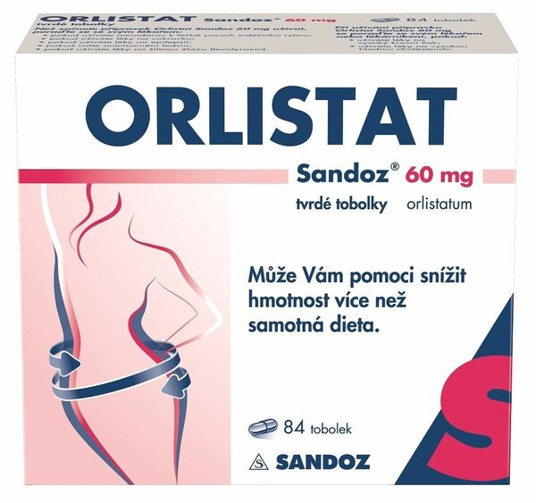 ORLISTAT SANDOZ® 60 MG tvrdé tobolky, 84 tobolek porovnat ceny