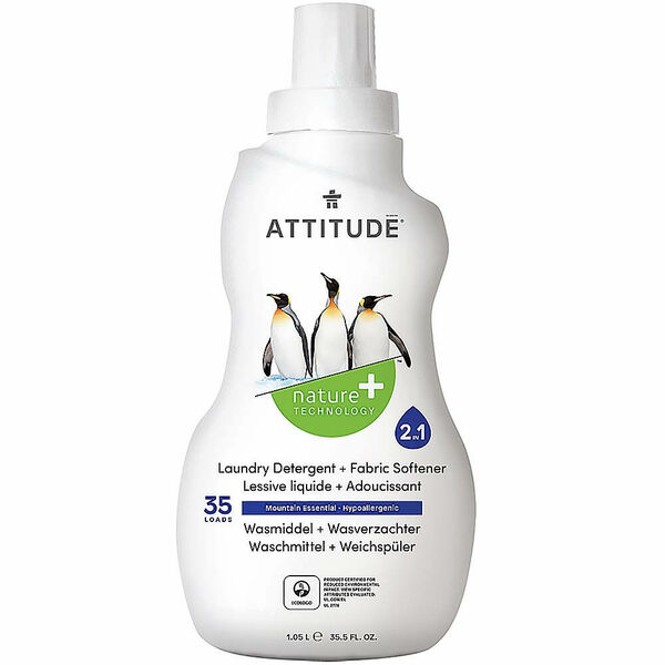ATTITUDE Prací gel a aviváž 2 v 1 s vůní Mountain Essentials 35 dávek 1050 ml porovnat ceny