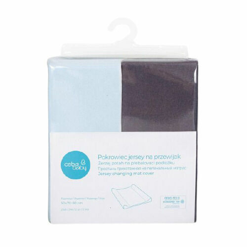 CEBA Potah na přebalovací podložku 50 x 70-80cm Dark Grey+Blue 2ks porovnat ceny