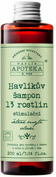 Havlíkova přírodní apotéka  Havlíkův šampon 13 rostlin 200ml porovnat ceny