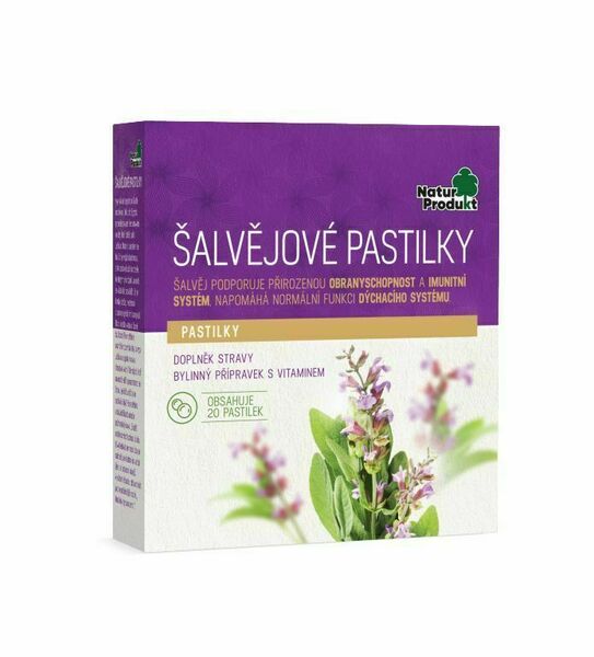 Naturprodukt Šalvějové pastilky 20 ks porovnat ceny