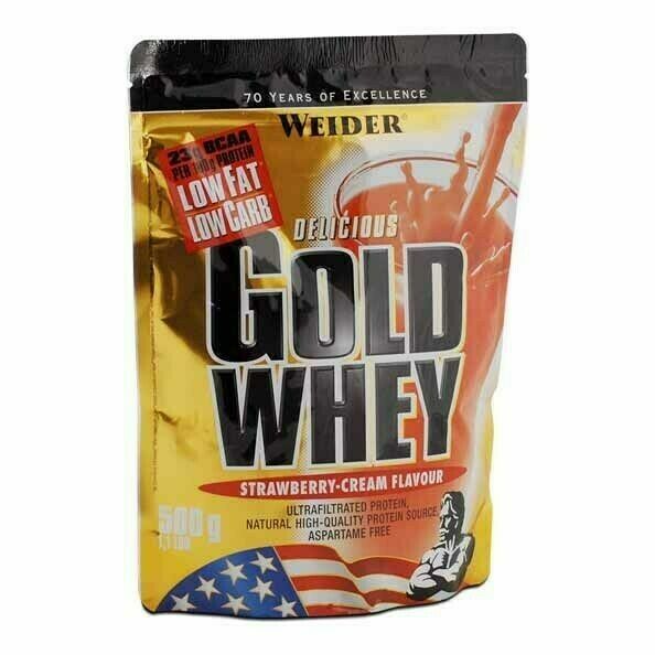 Gold Whey, syrovátkový protein, Weider, 500 g, Jahoda porovnat ceny
