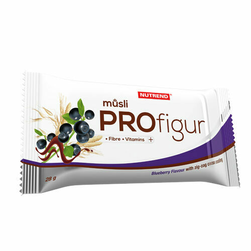Nutrend  Tyčinka ProFigur Müsli 28g Borůvková s polevou cik-cak porovnat ceny