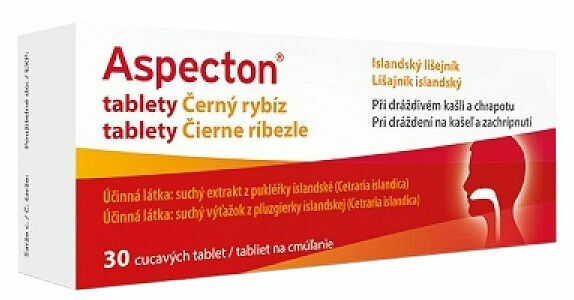Aspecton na kašel černý rybíz 30 tablet porovnat ceny