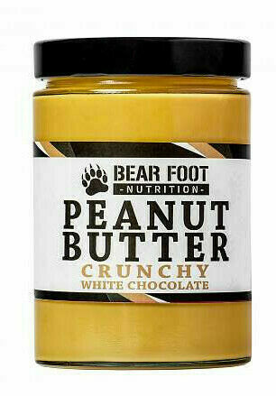 Bear Foot Nutrition  BF-arašídový krém s bílou čokoládou a kousky arašídů 550g porovnat ceny