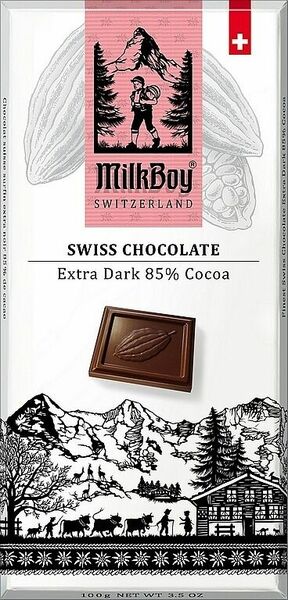 MILKBOY SWISS Hořká čokoláda 85% Extra Dark 100g porovnat ceny