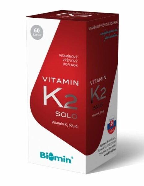 Biomin Vitamin K2 SOLO 60 tobolek porovnat ceny