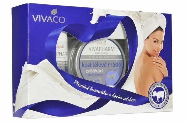 VivaPharm Dárková kazeta přírodní kosmetiky s kozím mlékem 3x200ml porovnat ceny
