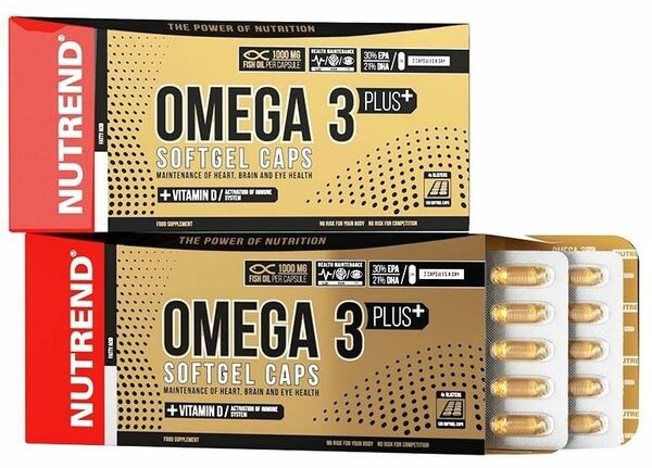 Nutrend  OMEGA 3 PLUS SOFTGEL CAPS, 120 kapslí porovnat ceny
