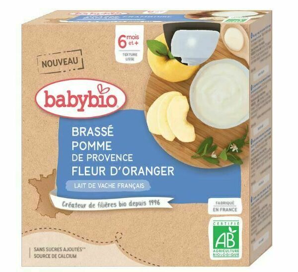 Babybio Brassé jablko pomerančový květ 4x85g porovnat ceny
