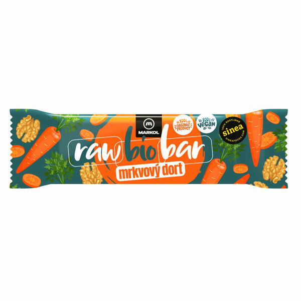 MARKOL Raw tyčinka mrkvový dort 40 g BIO porovnat ceny