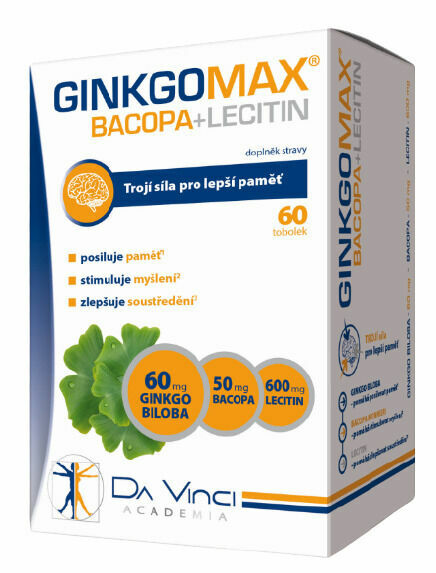 GinkgoMAX Bacopa, Lecitin 60ks porovnat ceny