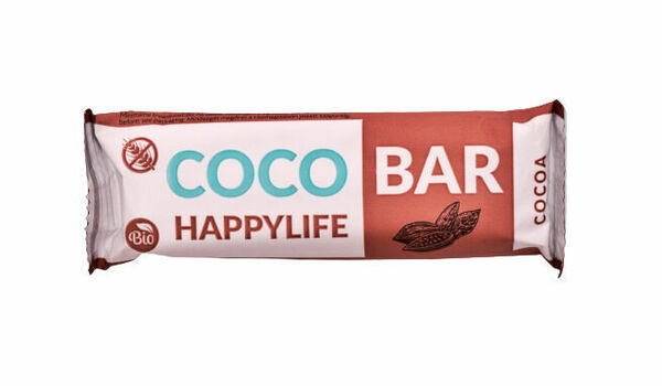 HAPPYLIFE COCO BAR - Kokosová tyčinka s kakaem BIO 40g porovnat ceny