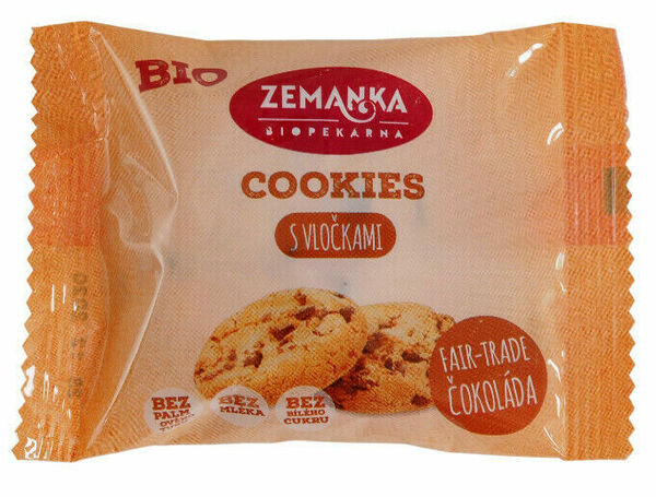 Biopekárna Zemanka  Bio cookies s vločkami porovnat ceny