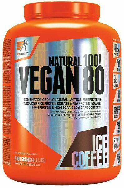Extrifit Vegan 80 2000g ledová káva porovnat ceny