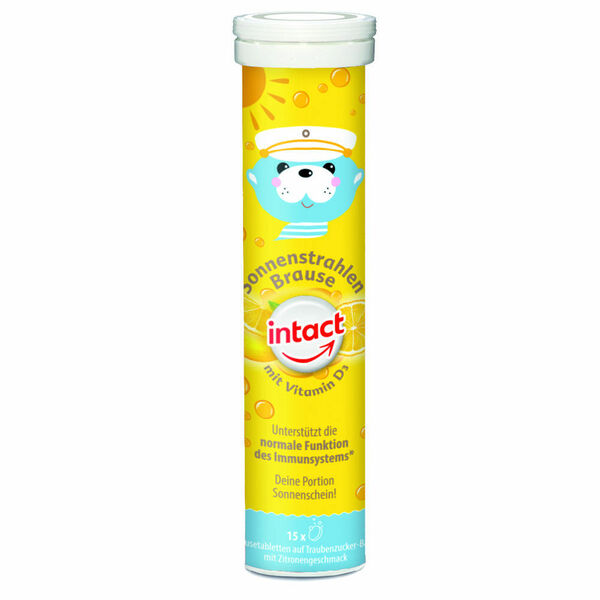 INTACT Sluneční svit vitamín D3 15 šumivých tablet citron porovnat ceny
