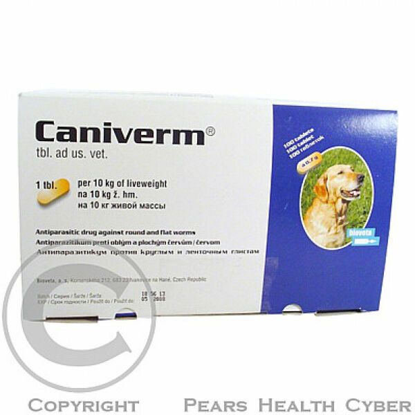 CANIVERM A.U.V. TBL 100X700MG porovnat ceny