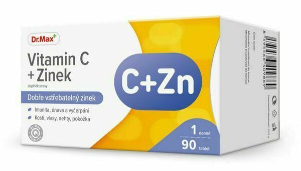 Dr.Max Vitamin C + Zinek 90 tablet porovnat ceny