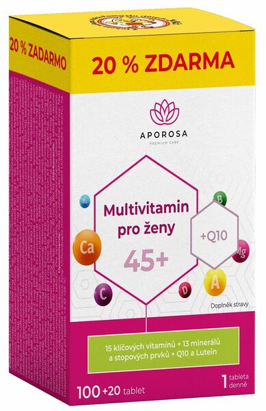 Aporosa Multivitamin pro ženy 45+, 100+20 tablet porovnat ceny