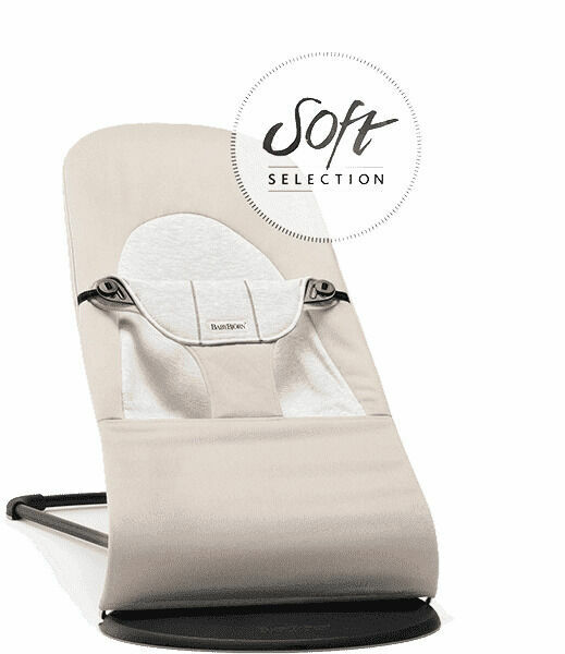 BabyBjörn Lehátko Balance Soft Beige/Grey Cotton/Jersey béžové porovnat ceny