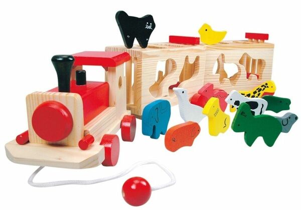 Bino  Vlak se zvířátky - Zoo Trenino 14ks porovnat ceny