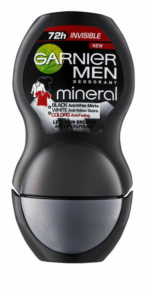 Garnier Men Mineral Neutralizer Deodorant Roll-on proti bílým skvrnám 50ml porovnat ceny