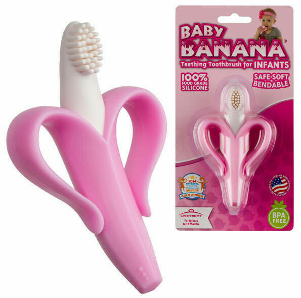 Baby Banana  První kartáček - Banán - růžový porovnat ceny
