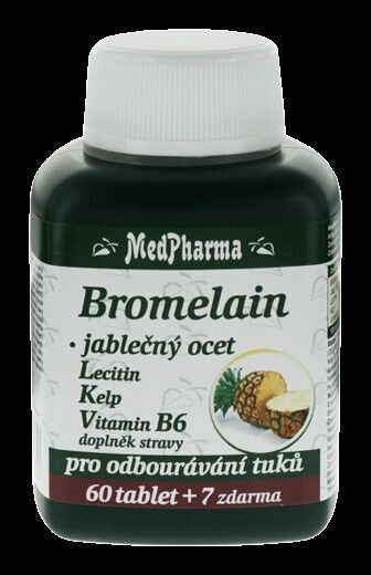 MedPharma Bromelain+Jablečný ocet+Lecitin 67 tablet porovnat ceny